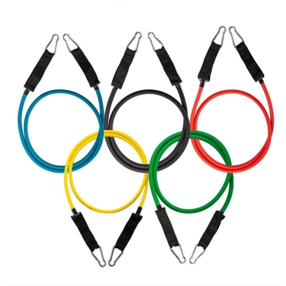 SHIPS ASAP 11 PC 150 lb Resistance bands set gym - Picture 2 of 8